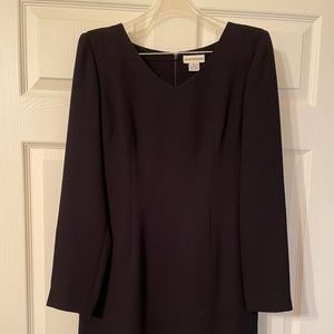 Ann Taylor Long Sleeve Black Dress Size 4 Fully Lined